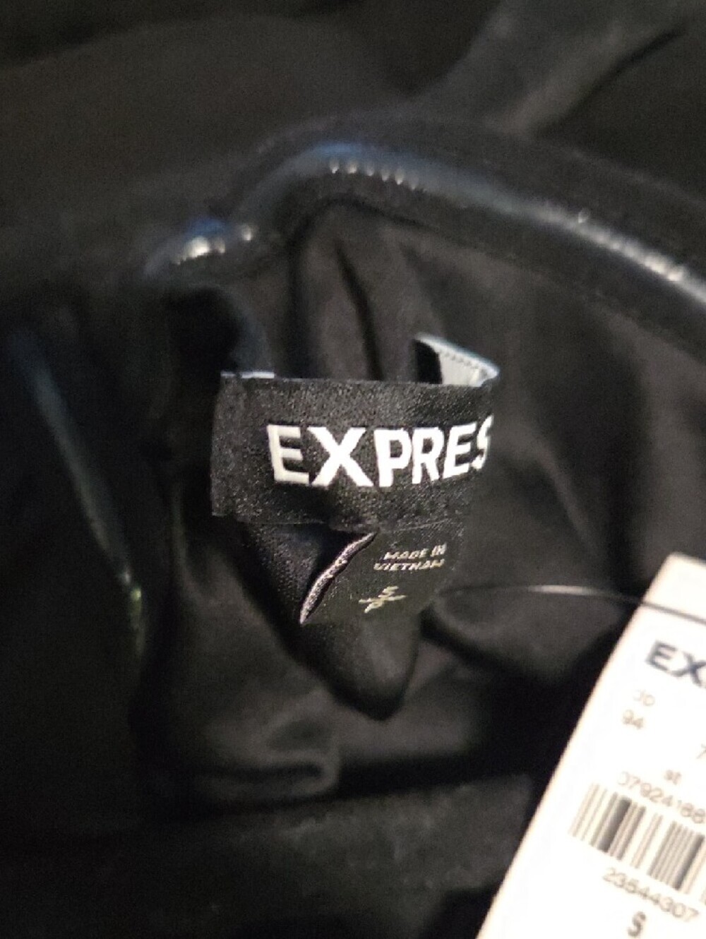 Express Black Ruffle-Trim Mini Dress - Picture 4 of 8